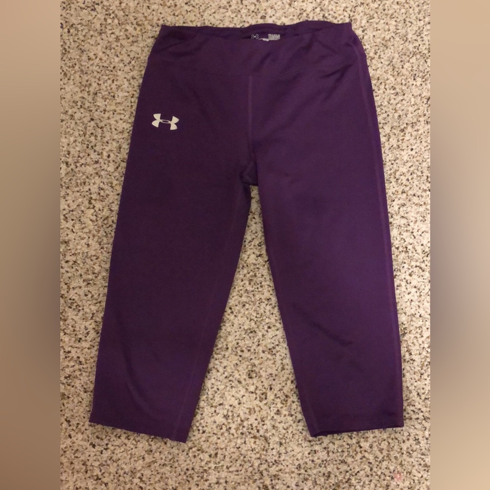 Under Armour Purple Capri YL leggings